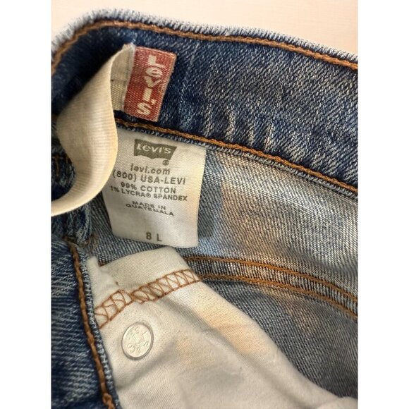 Levi's 505 Women's Long Straight Leg Nouveau Low Jeans Size 8L - Picture 13 of 14